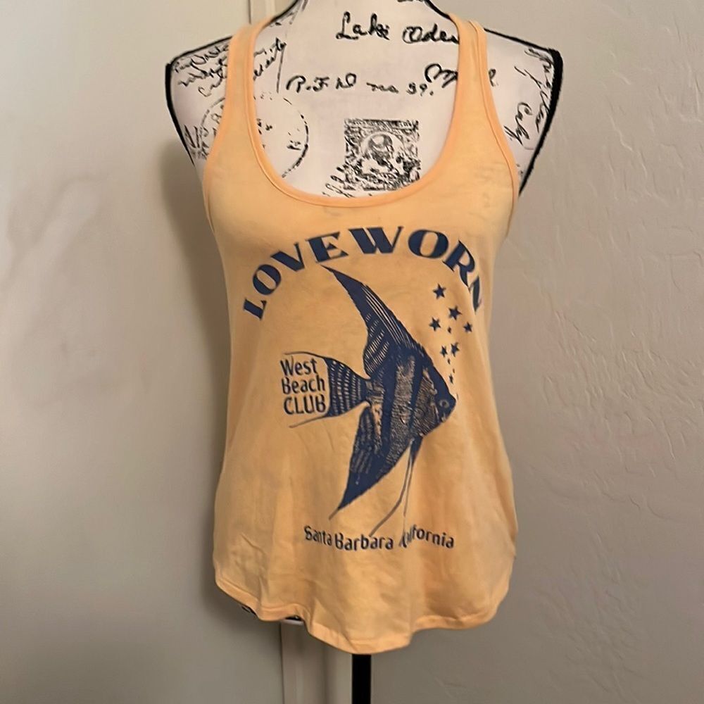 Loveworn Yellow Fish Santa Barbara California Tank Top